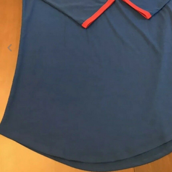 LULAROE Randy Blue Red Baseball Tee Top Dize XS - Picture 4 of 8